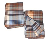 IKEA Benzy Blue Brown Plaid