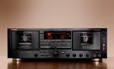 Platine double cassette Teac W-6000R noire avec télécommande testée occasion ...