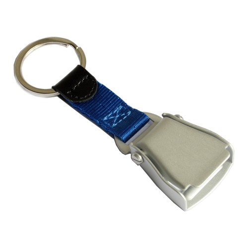 Avion ceinture porte clé bleu - porte-clé,