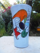 Grand vase design oiseau art