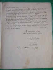 Marine,Amiral  Edmond PÂRIS, Etude manuscrite autographe, 35 pages,1857 , Rare !