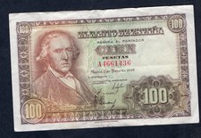 BEL ETAT BILLET DE 100 PESETAS
