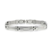 Acier Inoxydable Rectangulaire Hommes Bracelet Lien ,