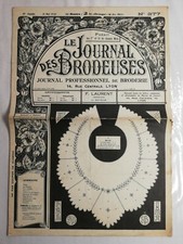 Le Journal des brodeuses journal professionnel Lyon N°377 15 Mai 1933