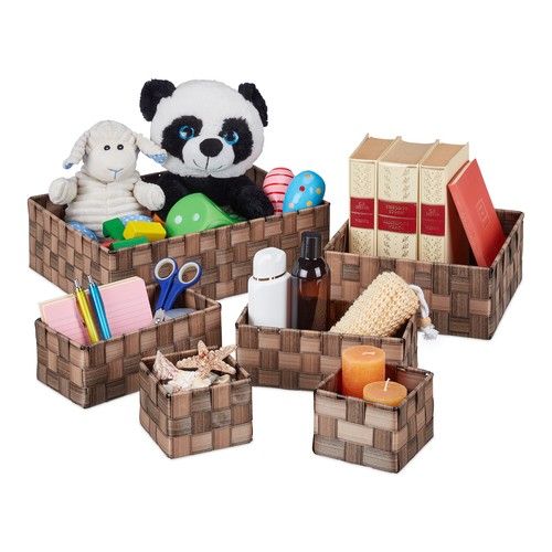 Panier rangement bambou boîte