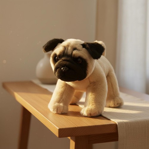 Chien peluche réaliste - chien,
