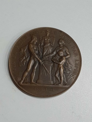 Médaille bronze tunis - médaille, en