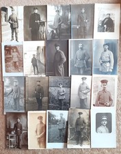 LOT de 20 CARTES-PHOTO PHOTOS "PORTRAITS D' Allemands" GUERRE MILITAIRES