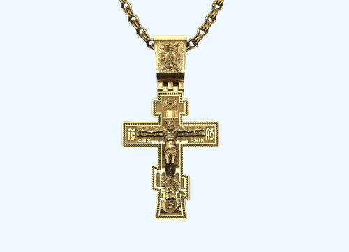 Collier croix orthodoxe - , en