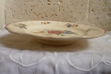 Ancienne assiette montée Digoin Sarreguemines modèle Agreste