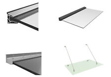 Porte Freitragend LED Maison Auvent / Marquise Aluminium Profil Toiture Verre