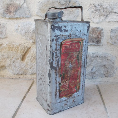 Ancien bidon huile motricine - d'huile,