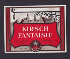 Ancienne étiquette  France  BN181372  Kirsch Fantaisie