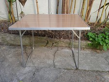 Table de camping pliante en formica - RDA Allemagne de l'est - vintage 80's