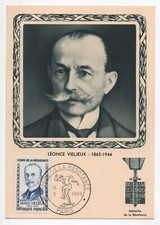 Carte Maximum 1ER Jour FDC Léonce Vieljeux Héros De La Résistance 26/03/1960.TBE