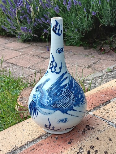 Vase vietnam bleu hué - bleu,