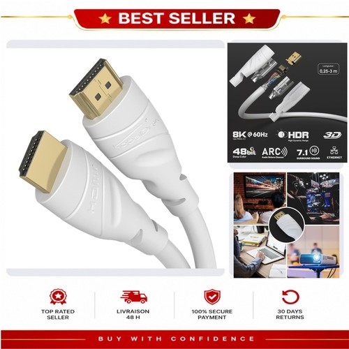 Câble hdmi 4k - 2, m