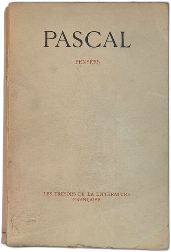 Pascal pensées blaise - pensées,