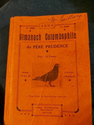 Almanach colombophile père - du,