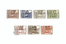 Série complète de 7 fèves