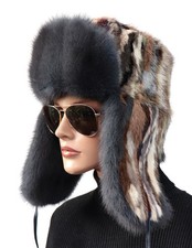 Fourrure Bonnet Vison Ouchanka