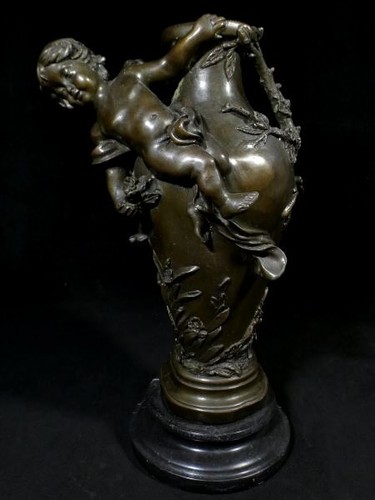 Pichet eau cupidon - cupidon, statue