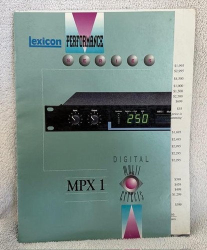 Lexicon performance series mpx - performance,