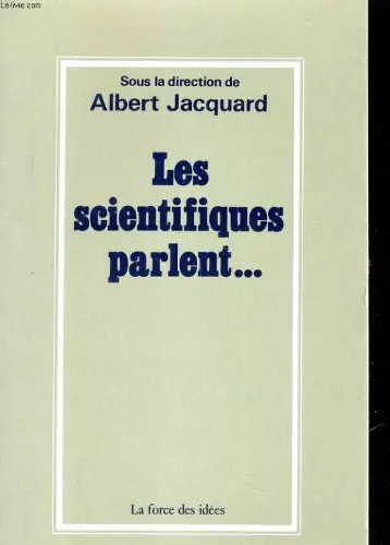 Les scientifiques parlent - scientifiques,