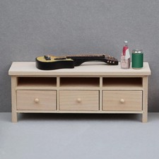 1/12 Dollhouse Bois Meuble TV