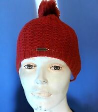 ? Billabong ? Neuf Superbe bonnet rouge foncé acrylique chapeau