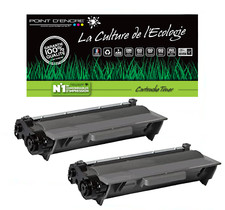 TN3430/TN3480 X 2 Cartouches de Toner NOIR -Pour imprimantes compatibles Brother