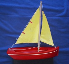 VOILIER de Bassin BATEAU à VOILES TIROT artisanat BRETON POND BOAT YACHT légende