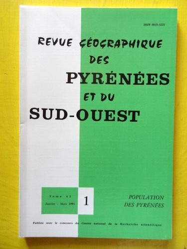 Revue géographique pyrénées - géographique,