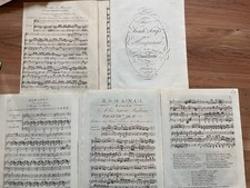 ROMANCES 1780 Mlle de Champignelles Comtesse Lannoy Partition Piano  Chant Harpe
