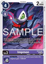 Digimon TCG EX10-037 Impmon Uncommon Sinister Order Card Game EX10-037