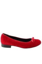 Ballerines en velours rouges Marc Jacobs 39