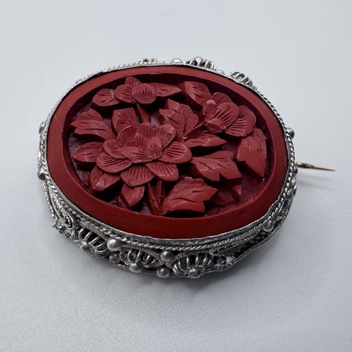 Broche ancienne asiatique - broche, en