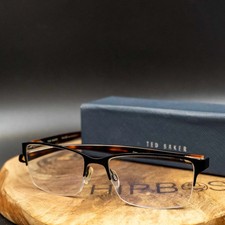 Lunettes Ted Baker Cory pour hommes demi-monture montures de lunettes noires