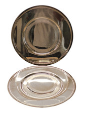 13" CHRISTOFLE Silverplated PAIR Charger Presentation Plate MINT Rare