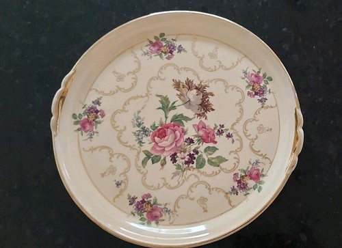Plat uze décor floral - plat, floral-
