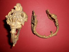 Embrases à rideaux en bronze de style Louis XV Régence salon rideaux paire