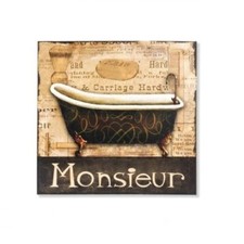 Cadre tableau métal Baignoire