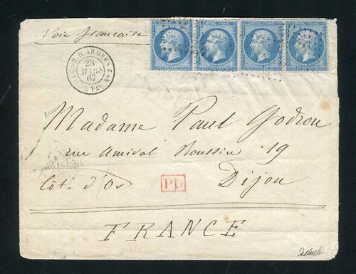 Rare lettre pour - , (