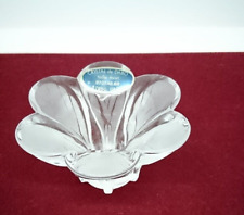 Petit Bougeoir en Cristal de Dabo Taillé Main en forme Fleur Corolle