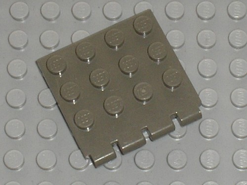 Lego olddkgray hinge plate - olddkgray,