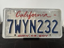 Plaque immatriculation US California