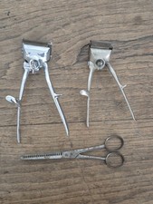Lot D'ancien Outil De Coiffeur