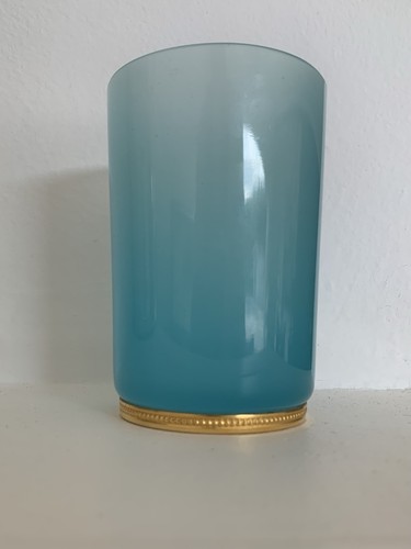 Verre opaline bleue - verre,