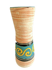 vase céramique  Allemande west Germany mid century géometrique vintage 