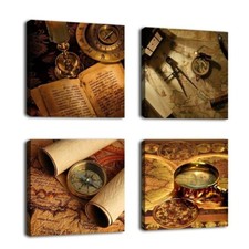 lot 4 toiles tableaux